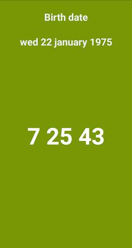 Run android online APK Numbers from your birthdate from MyAndroid or emulate Numbers from your birthdate using MyAndroid