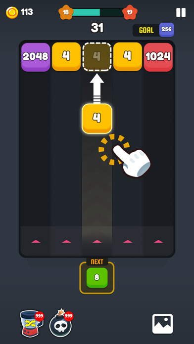 Emulate iPhone app Number Shoot - Merge Puzzle using MyAndroid Emulate iPhone app Number Shoot - Merge Puzzle using MyAndroid