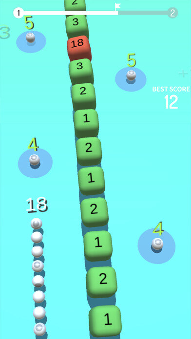 Emulate iPhone app Number Snake DX using MyAndroid
