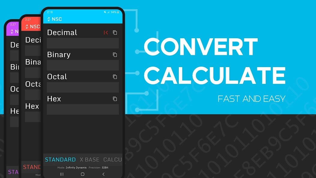 Run android online APK Number System Converter + CALC from MyAndroid or emulate Number System Converter + CALC using MyAndroid