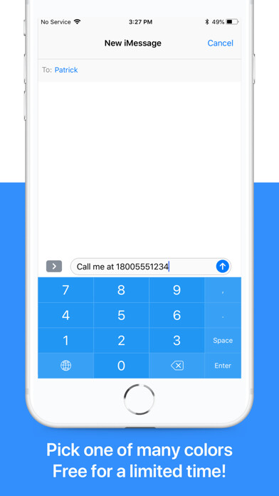 Emulate iPhone app NumPad: Your Number Keyboard using MyAndroid