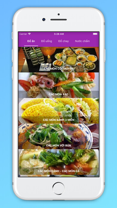 Emulate iPhone app Nấu ăn - Món ngon mỗi ngày using MyAndroid