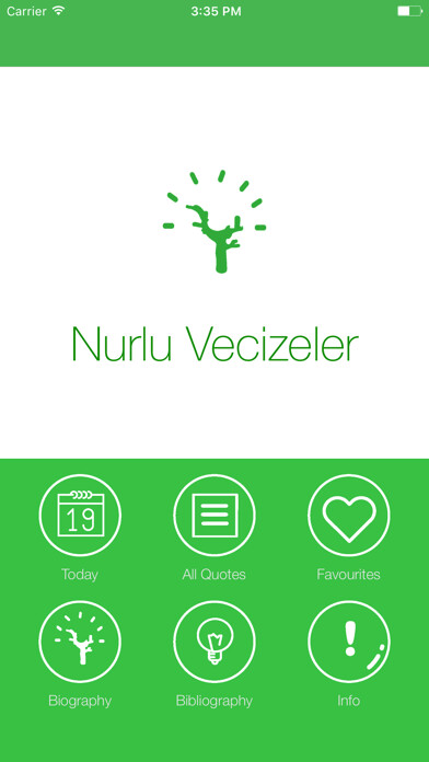 Emulate iPhone app Nurlu Vecizeler using MyAndroid