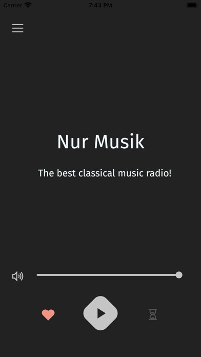 Emulate iPhone app Nur Musik - Classical Music using MyAndroid