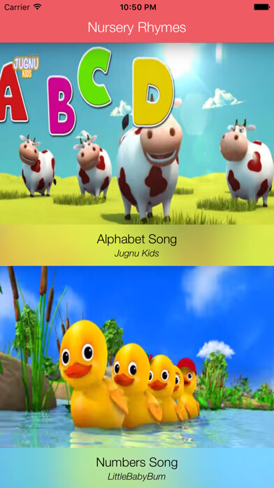 Emulate iPhone app Nursery Rhymes - All about learning using MyAndroid Emulate iPhone app Nursery Rhymes - All about learning using MyAndroid