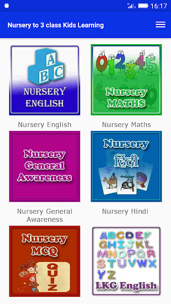 Run android online APK Nursery to 3 class Kids Learning from MyAndroid or emulate Nursery to 3 class Kids Learning using MyAndroid