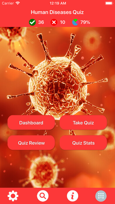 Emulate iPhone app Nursing : Human Diseases Quiz using MyAndroid Emulate iPhone app Nursing : Human Diseases Quiz using MyAndroid