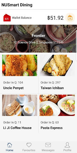 Emulate Android APK NUS Dining