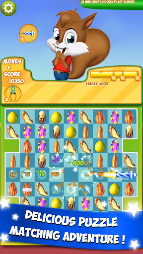 Run android online APK Nut Crunch - Free Match 3 Puzzle Adventure from MyAndroid or emulate Nut Crunch - Free Match 3 Puzzle Adventure using MyAndroid