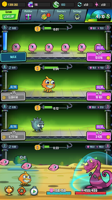 Emulate iPhone app Nut Heads - Dragon Slayer using MyAndroid
