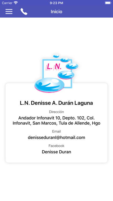 Emulate iPhone app Nutrición Denisse using MyAndroid Emulate iPhone app Nutrición Denisse using MyAndroid