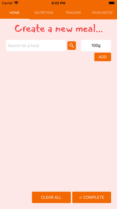 Emulate iPhone app Nutrition and Calories Tracker using MyAndroid
