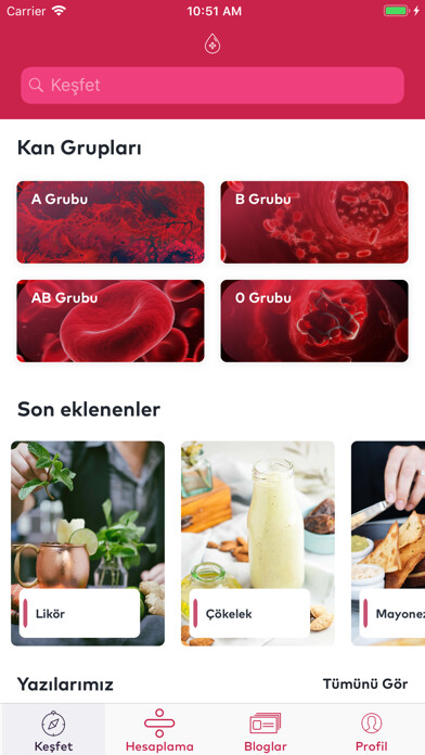 Emulate iPhone app Nutrition Diet for Blood Type using MyAndroid