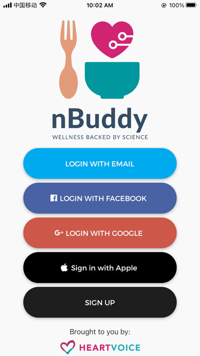 Emulate iPhone app Nutritionist Buddy using MyAndroid