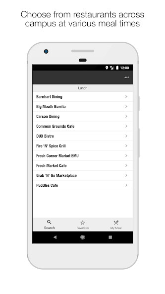 Emulate iPhone app Nutrition - Univ. of Oregon using MyAndroid Emulate iPhone app Nutrition - Univ. of Oregon using MyAndroid