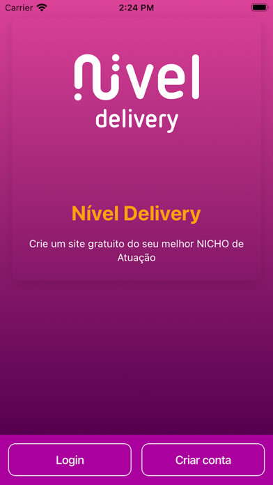 Emulate iPhone app Nível Delivery using MyAndroid