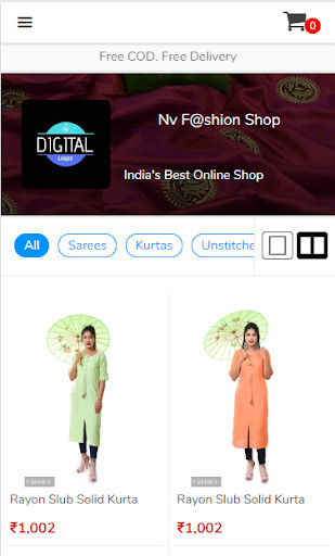 Run android online APK NV Fashion Shop from MyAndroid or emulate NV Fashion Shop using MyAndroid
