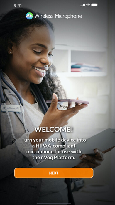 Emulate iPhone app nVoq Wireless Microphone using MyAndroid