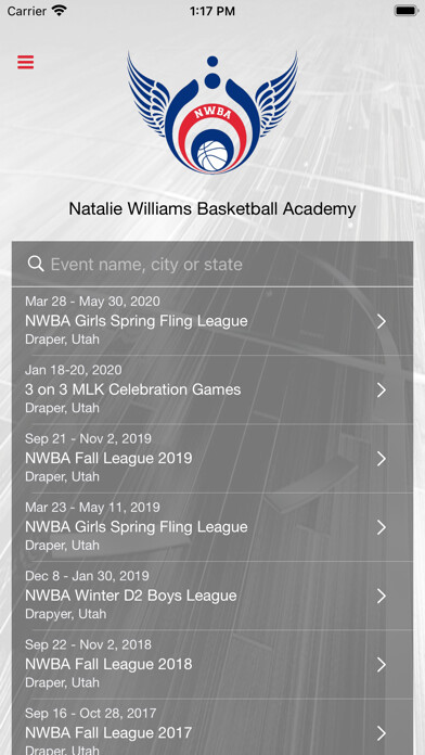 Emulate iPhone app NWBA Events using MyAndroid