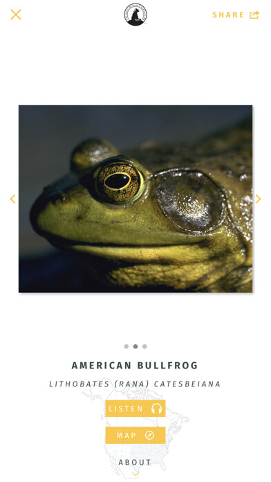 Emulate iPhone app NWF Guide to Amphibians using MyAndroid