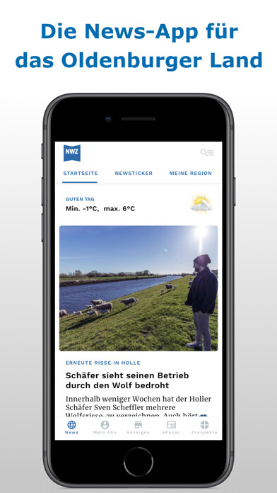 Emulate iPhone app NWZ - Nachrichten using MyAndroid Emulate iPhone app NWZ - Nachrichten using MyAndroid