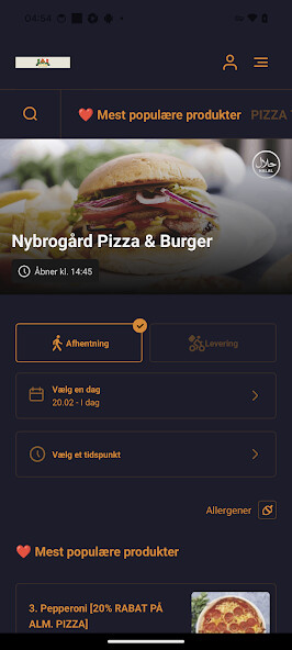 Run android online APK Nybrogård Pizza  Burger from MyAndroid or emulate Nybrogård Pizza  Burger using MyAndroid