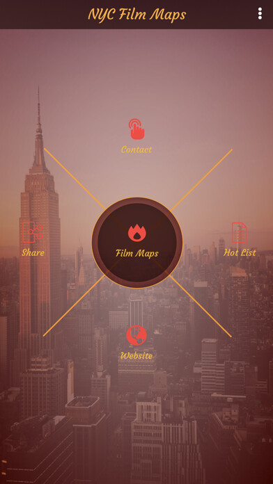 Emulate iPhone app NYC Film Maps using MyAndroid