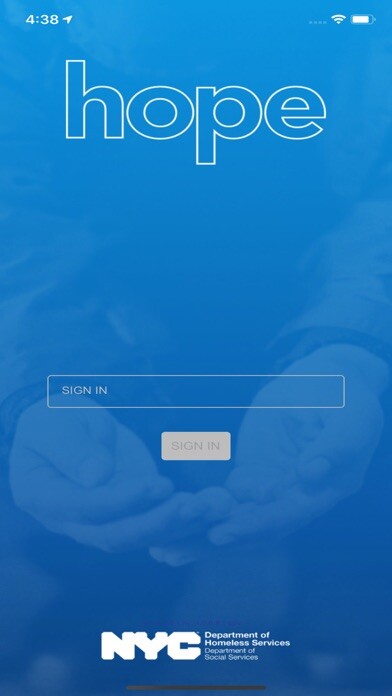 Emulate iPhone app NYC HOPE Survey using MyAndroid