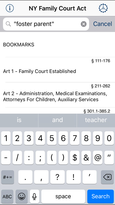 Emulate iPhone app NY Family Court Act 2023 using MyAndroid