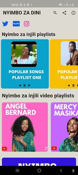 Run android online APK NYIMBO ZA DINI, INJILI from MyAndroid or emulate NYIMBO ZA DINI, INJILI using MyAndroid