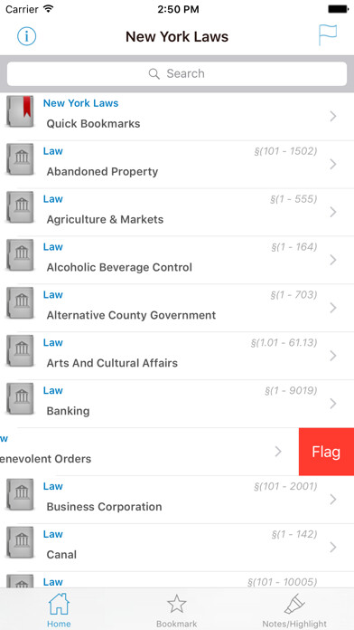 Emulate iPhone app NY Laws New York Law State using MyAndroid Emulate iPhone app NY Laws New York Law State using MyAndroid