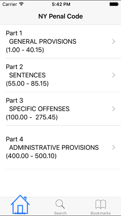 Emulate iPhone app NY Penal Code using MyAndroid Emulate iPhone app NY Penal Code using MyAndroid