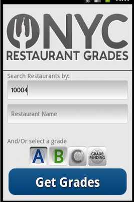 Emulate Android APK NYRG - Restaurant Grades