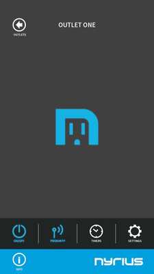 Emulate Android APK Nyrius Smart Outlet