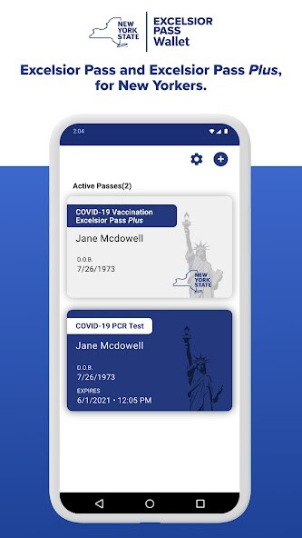 Run android online APK NYS Excelsior Pass Wallet from MyAndroid or emulate NYS Excelsior Pass Wallet using MyAndroid