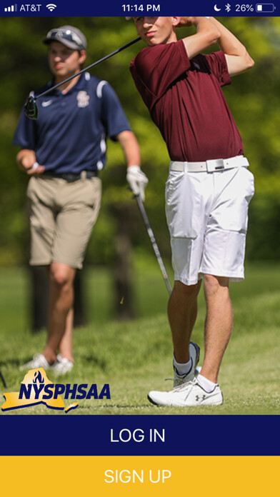 Emulate iPhone app NYSPHSAA Golf using MyAndroid