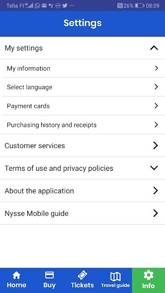 Run android online APK Nysse Mobile from MyAndroid or emulate Nysse Mobile using MyAndroid