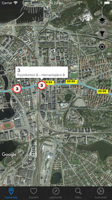 Emulate iPhone app NysseNyt: Live buses & rail using MyAndroid Emulate iPhone app NysseNyt: Live buses & rail using MyAndroid