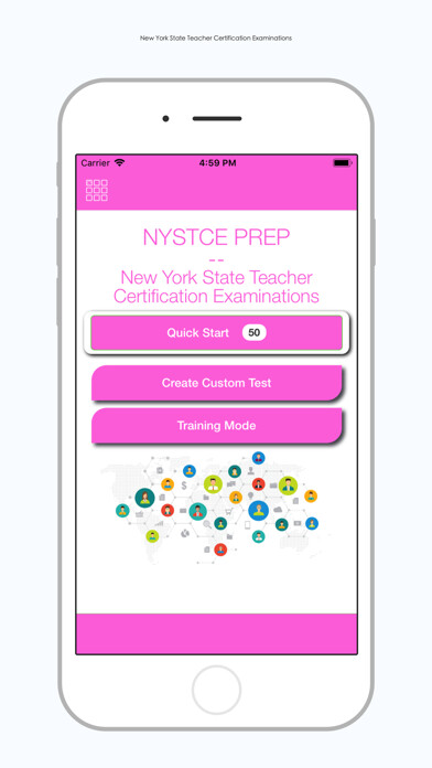 Emulate iPhone app NYSTCE Test Prep using MyAndroid
