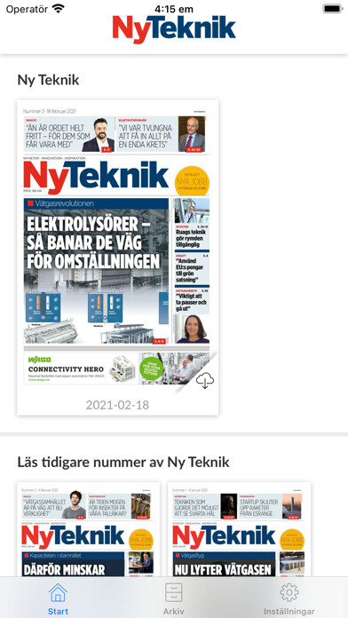 Emulate iPhone app Ny Teknik e-tidning using MyAndroid Emulate iPhone app Ny Teknik e-tidning using MyAndroid