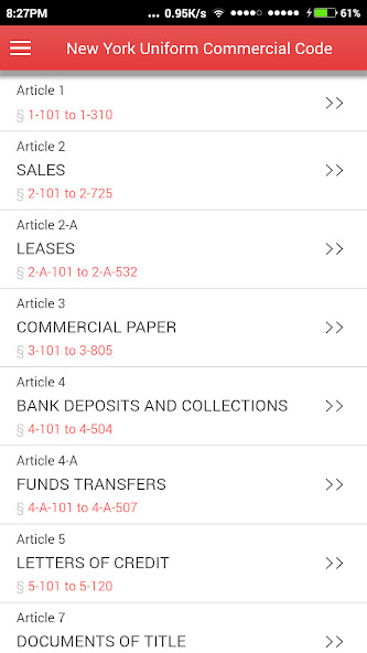 Run android online APK NY Uniform Commercial Code from MyAndroid or emulate NY Uniform Commercial Code using MyAndroid