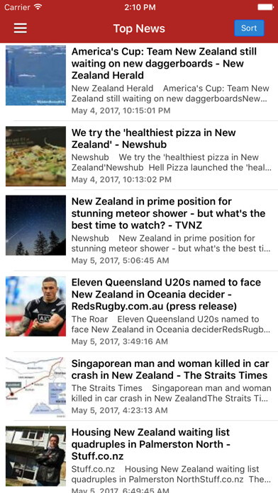 Emulate iPhone app NZ News Today - New Zealand Radio & Headlines using MyAndroid