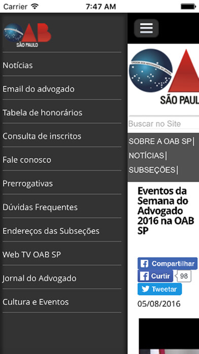 Emulate iPhone app OAB SP using MyAndroid Emulate iPhone app OAB SP using MyAndroid