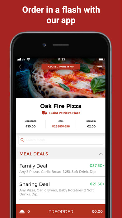 Emulate iPhone app Oak Fire Pizza Cork using MyAndroid Emulate iPhone app Oak Fire Pizza Cork using MyAndroid