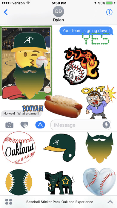 Emulate iPhone app Oakland Baseball Sticker Pack using MyAndroid Emulate iPhone app Oakland Baseball Sticker Pack using MyAndroid