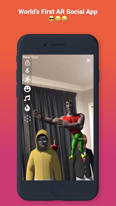 Emulate iPhone app OASIS AR - Fun Social Avatars using MyAndroid Emulate iPhone app OASIS AR - Fun Social Avatars using MyAndroid
