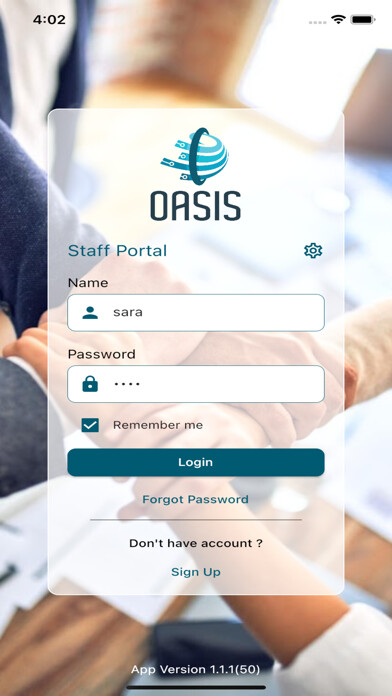 Emulate iPhone app Oasis HR Portal using MyAndroid Emulate iPhone app Oasis HR Portal using MyAndroid