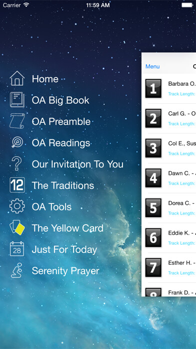 Emulate iPhone app OA Speakers Free using MyAndroid