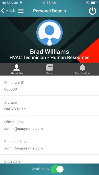 Emulate iPhone app OASYS H2A using MyAndroid