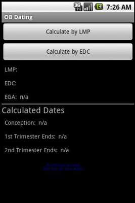 Emulate Android APK OB Dates Calculator v2